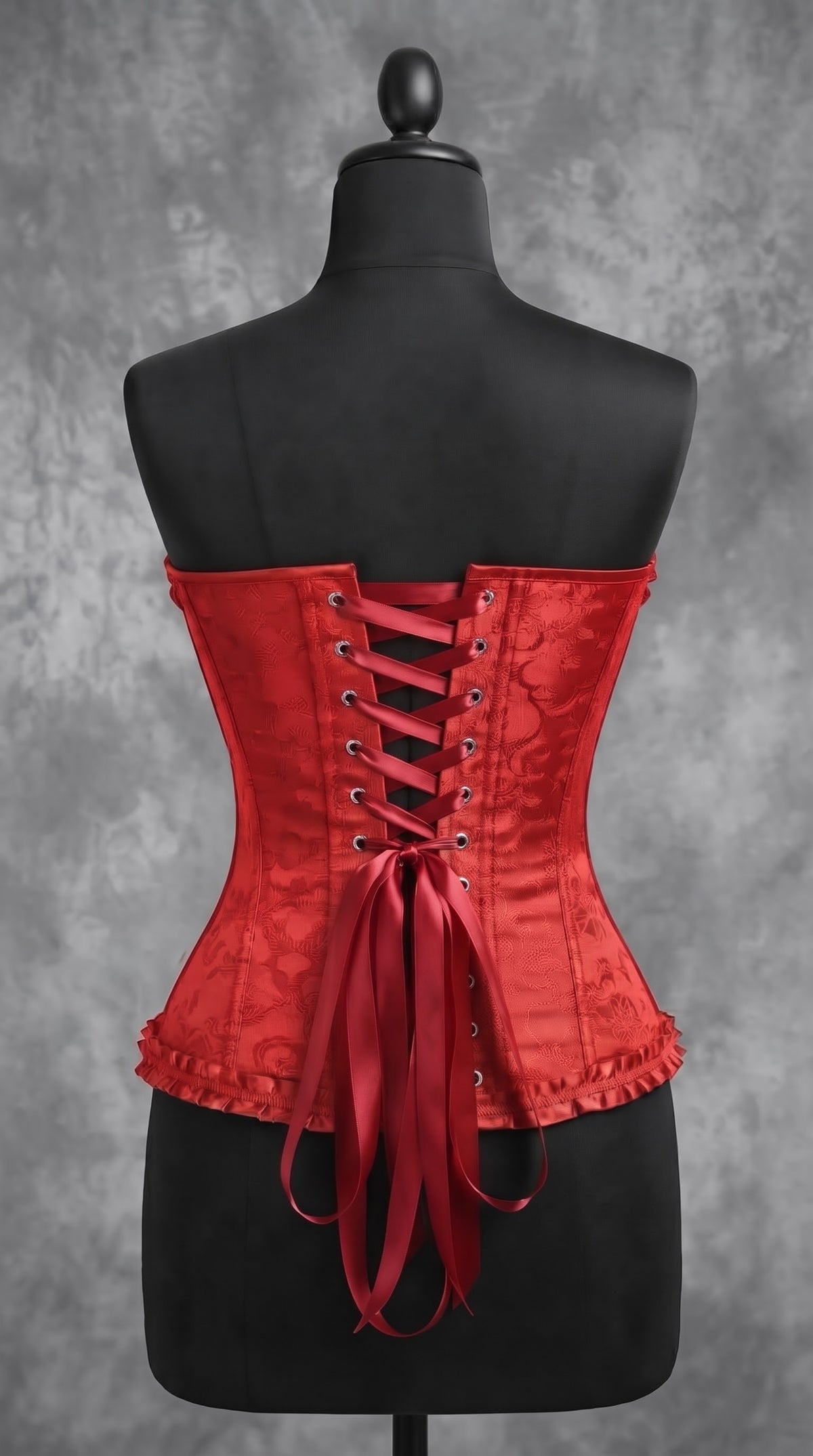 Corsé Rosalind · Jacquard con volantes