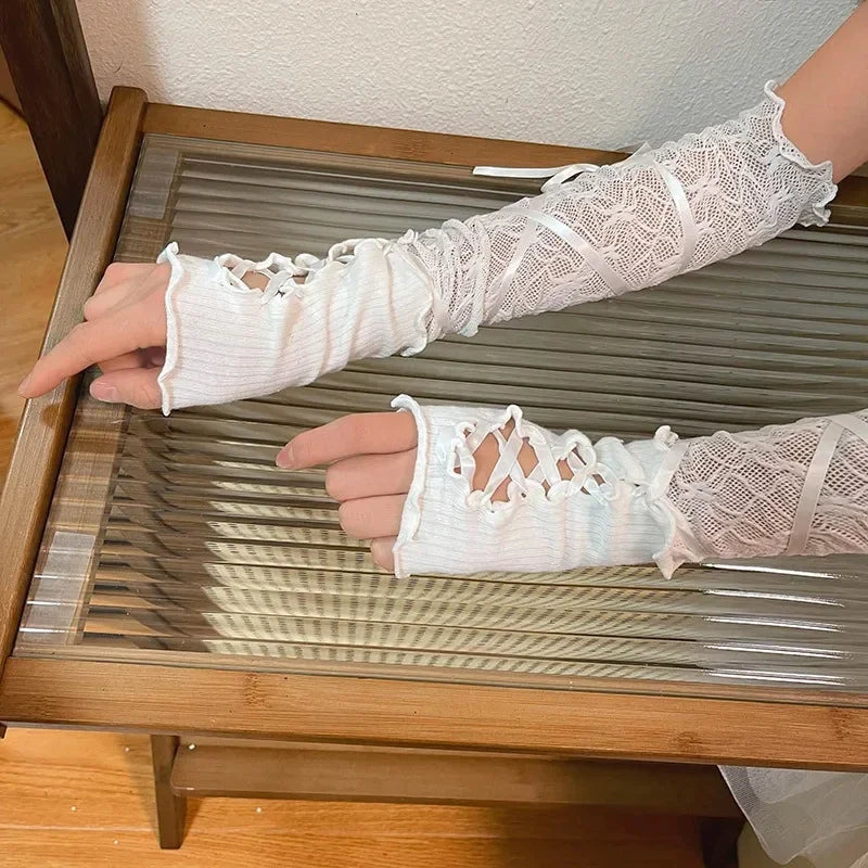 Guantes Lenore Blanco