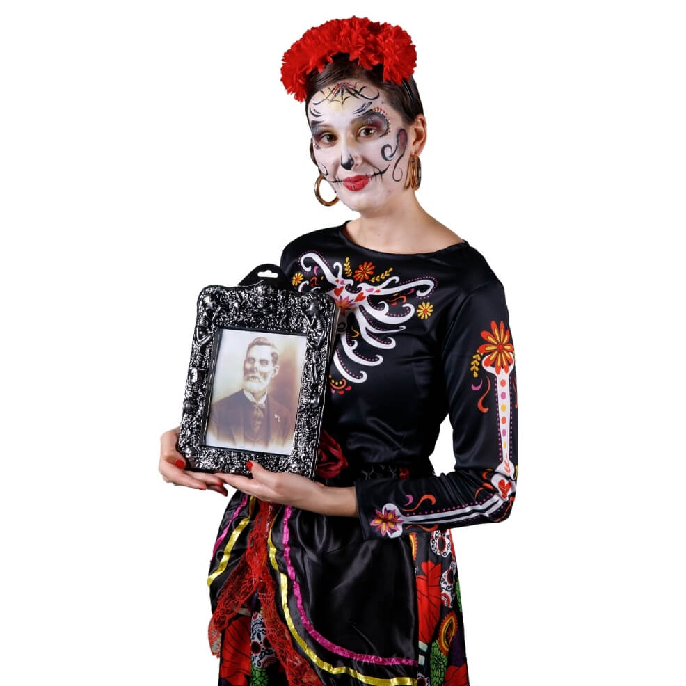 Disfraz de Catrina Flores para mujer