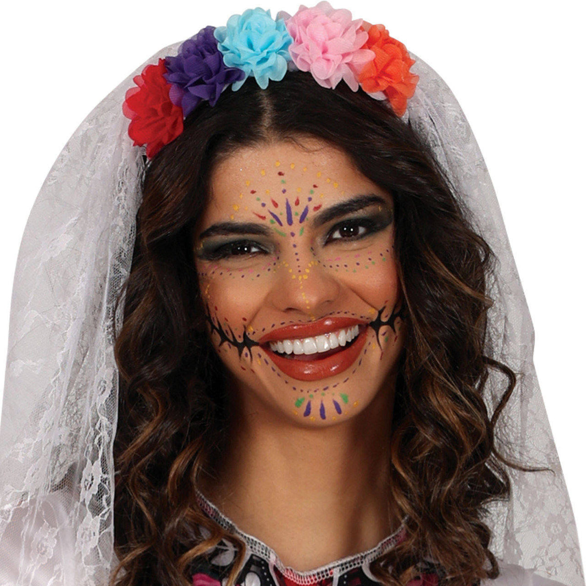 Disfraz de Catrina Novia Blanca para mujer