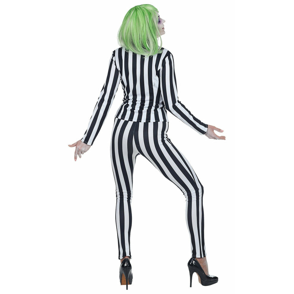 Disfraz de Fantasma Rayas Bicolor para mujer