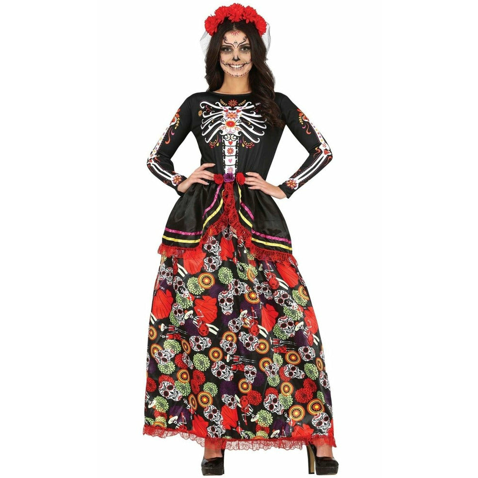 Disfraz de Catrina Flores para mujer