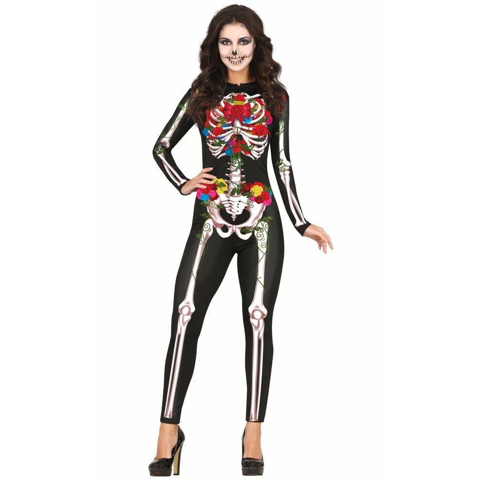 Disfraz de Catrina Rosas para mujer