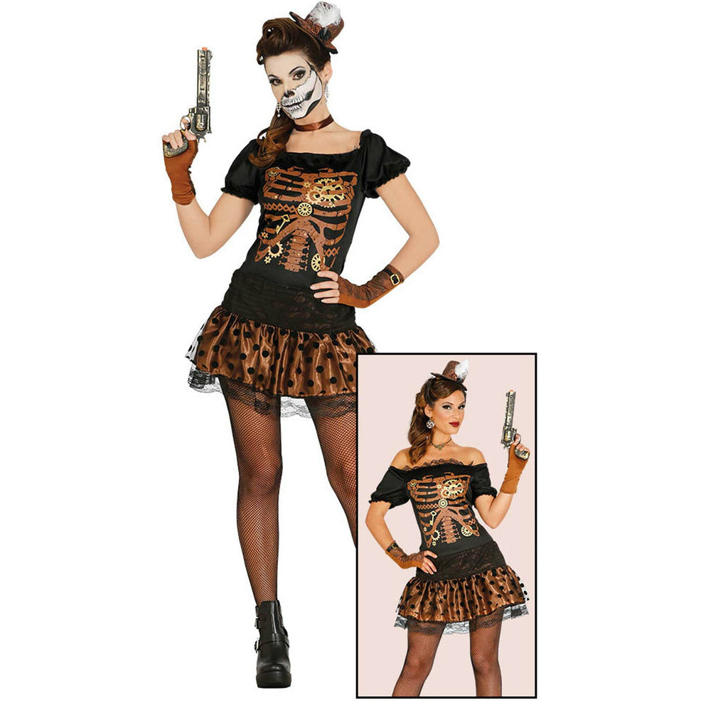 Disfraz de Steampunk Esqueleto para mujer