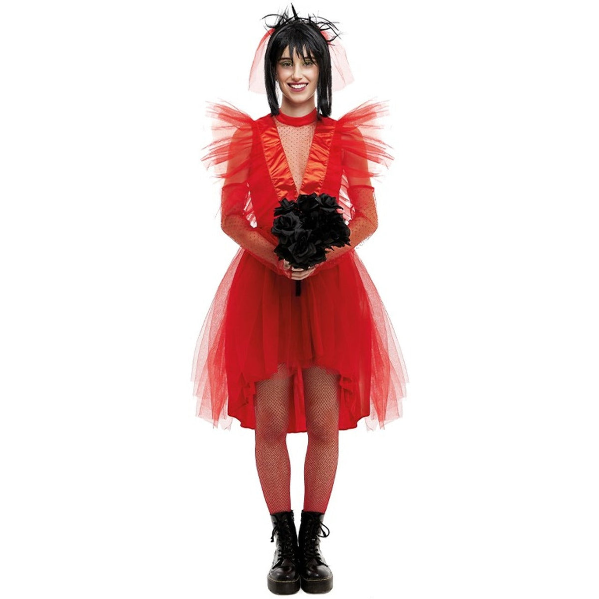 Disfraz de Lidia Novia Rojo para mujer