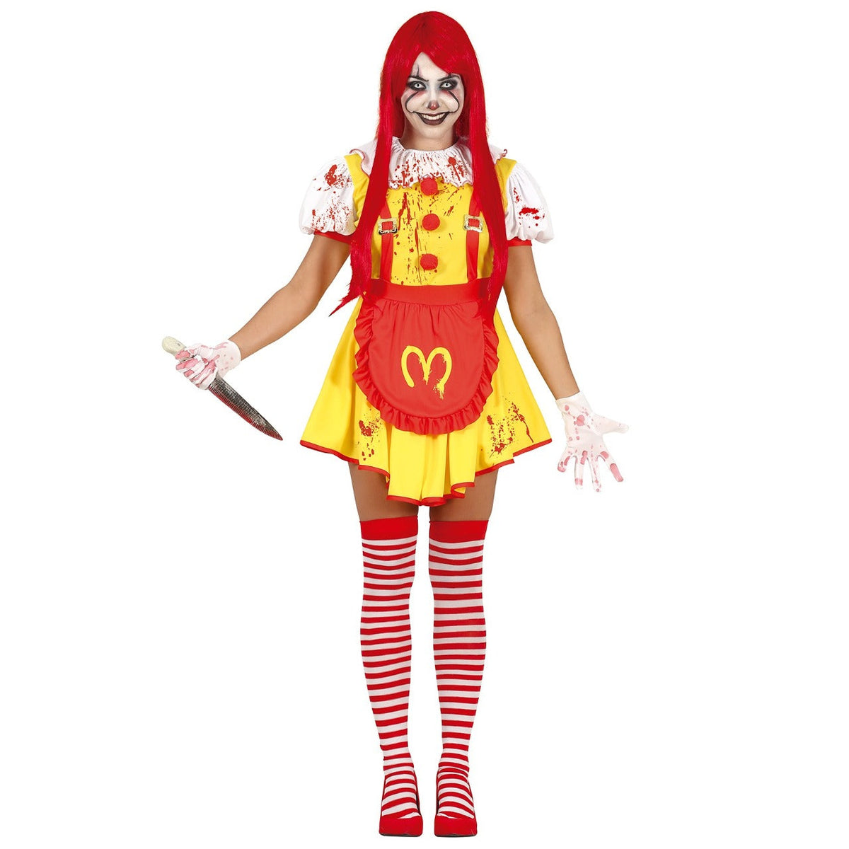 Disfraz de Payasa Burger para mujer
