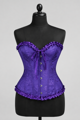 Corsé Rosalind Morado oscuro – maniquí por delante