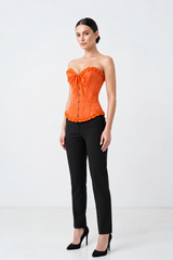 Corsé Rosalind Naranja – modelo de cuerpo completo