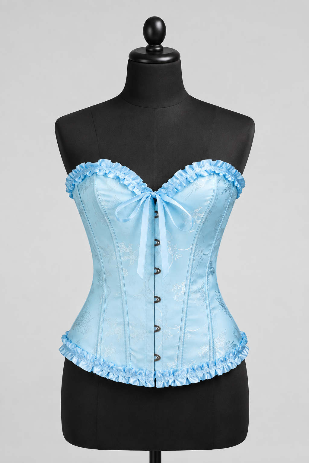 Corsé Rosalind Azul cielo – maniquí por delante