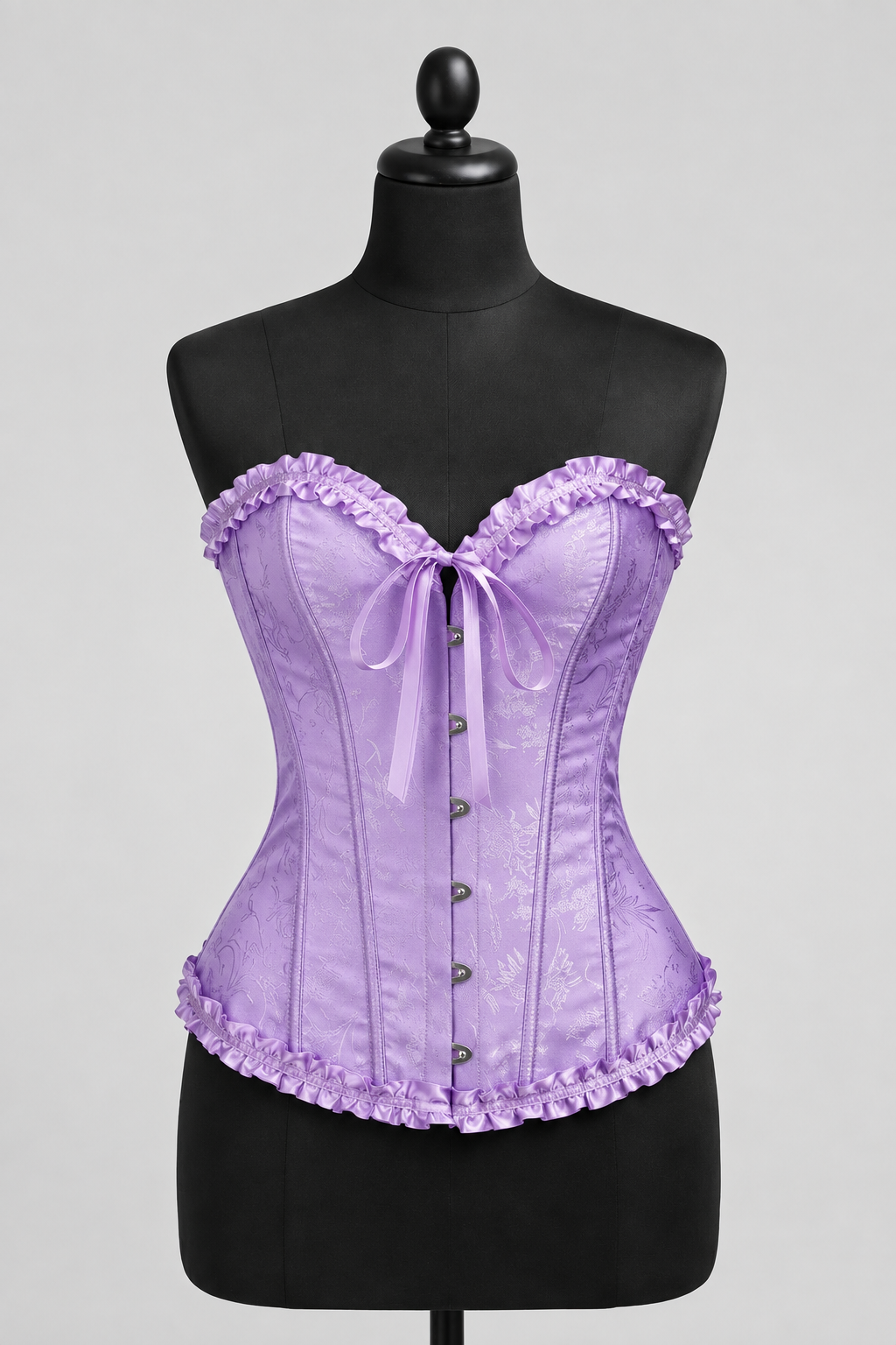 Corsé Rosalind Púrpura – maniquí por delante